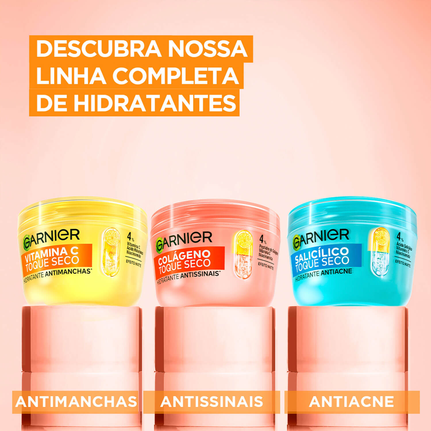 Imagem Hidratante Facial Toque Seco Antissinais | Linha completa | Garnier